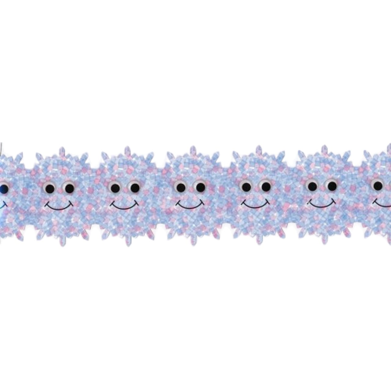 Happy Snowflakes Classroom Border, 3" x 36" – 12/Pk | Winter Bulletin Board Trim